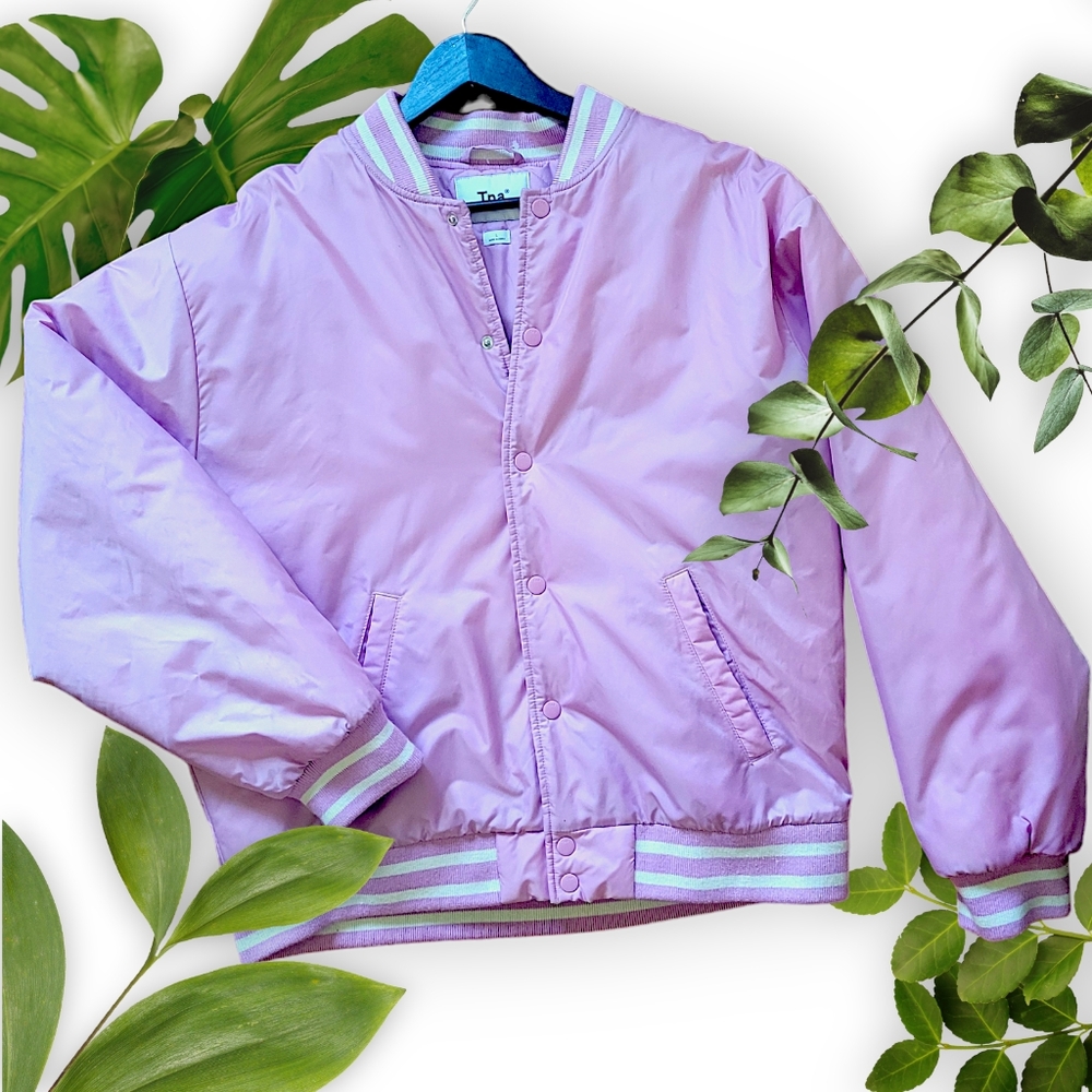 TNA Lavender Stadium Jacket, sz Large